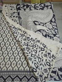 Pure Kalankari Cotton - cream 2