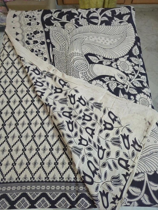 Pure Kalankari Cotton - cream 2