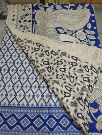 Pure Kalankari Cotton - blue 4