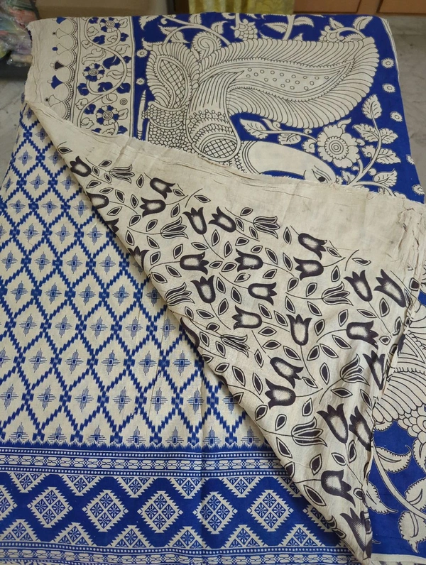 Pure Kalankari Cotton - blue 4