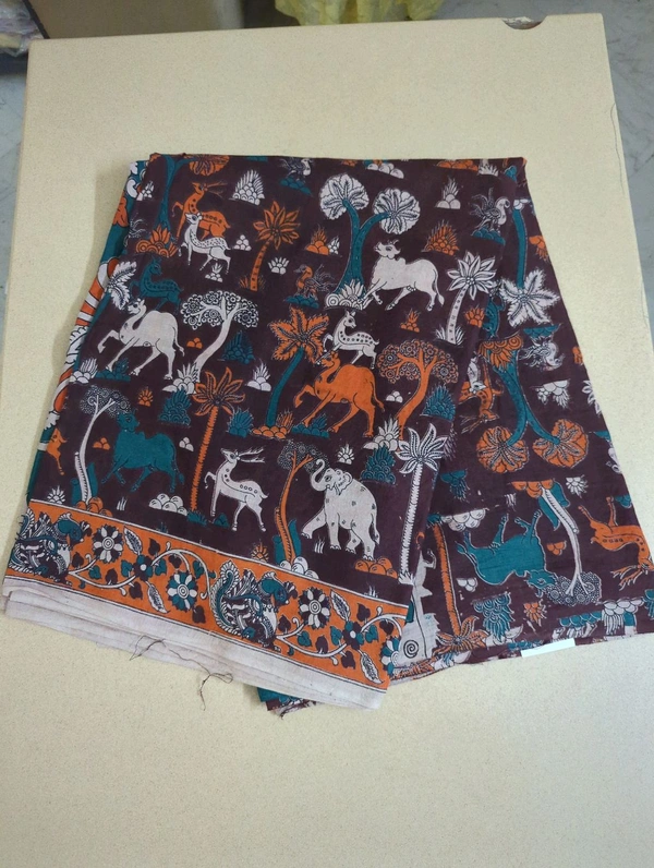 Pure Kalankari Cotton - brown 6