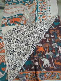 Pure Kalankari Cotton - brown 6