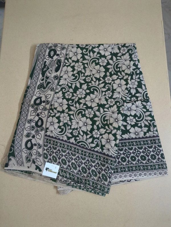Pure Kalankari Cotton - teal green 8