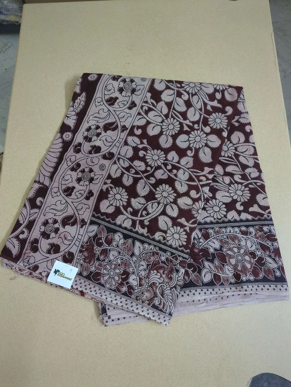 Pure Kalankari Cotton - maroon 9