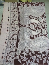 Pure Kalankari Cotton - maroon 9