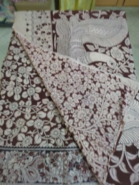Pure Kalankari Cotton - maroon 9