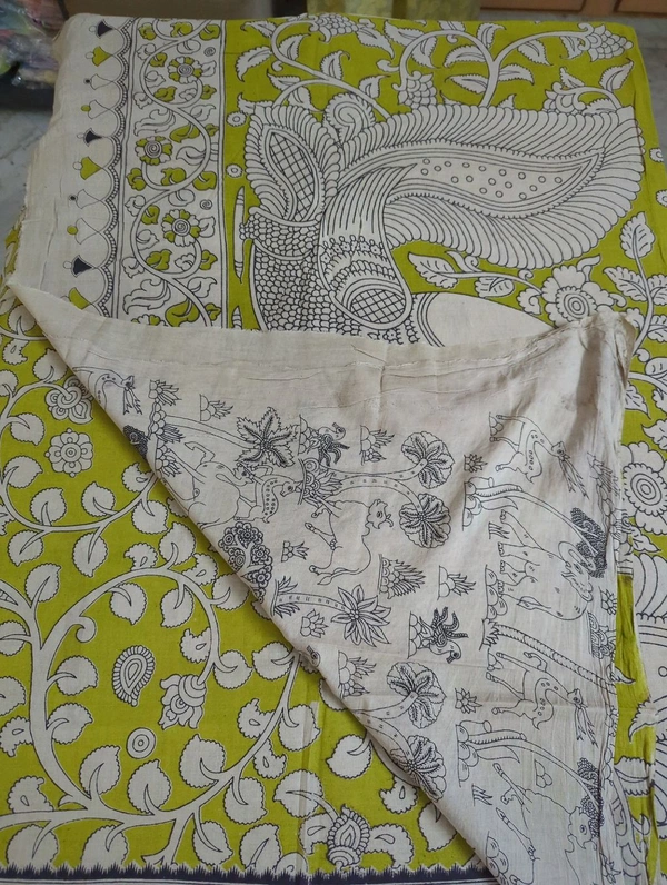 Pure Kalankari Cotton - mint 10