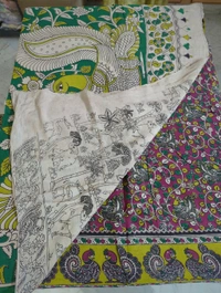 Pure Kalankari Cotton - watermelon red 12