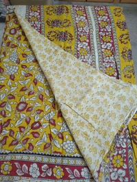 Pure Kalankari Cotton - mustard 13