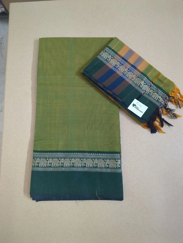 Pure Handloom Narayanapet - olive