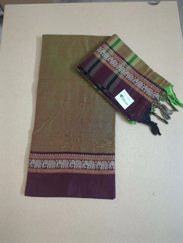 Pure Handloom Narayanapet - Glade Green