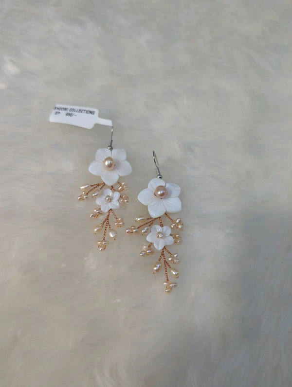 Designer Earrings With Real Beads - Vz