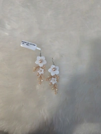 Designer Earrings With Real Beads - Vz