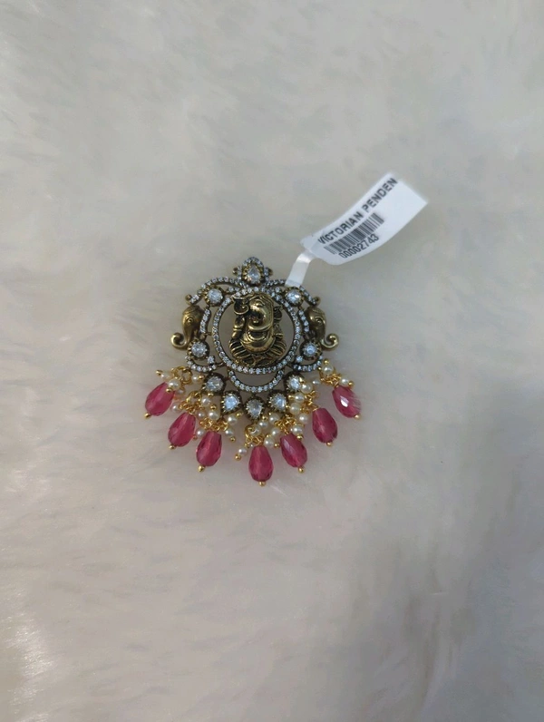 Victorian Pendent  - Red, Vz