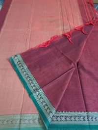 Pure Handloom Narayanapet-Mango Designing - Maroon 1