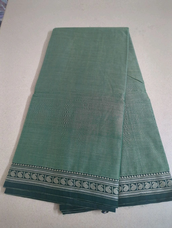 Pure Handloom Narayanapet-Mango Designing - Glade Green 6