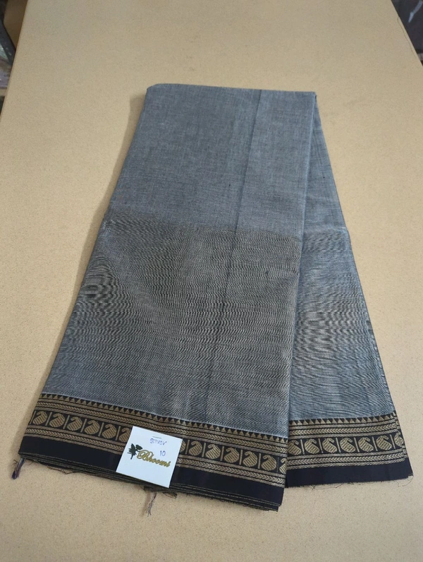 Pure Handloom Narayanapet-Mango Designing - Silver 10