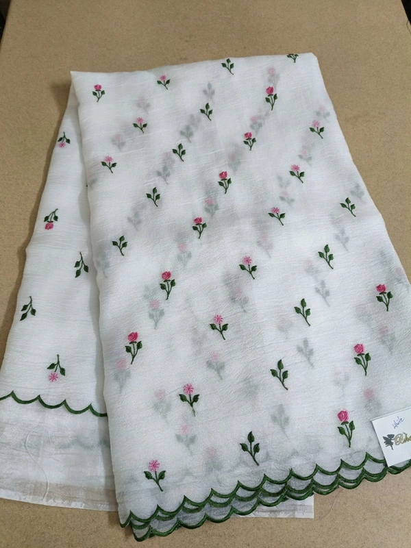 Candy Crush With Embroidery  - White