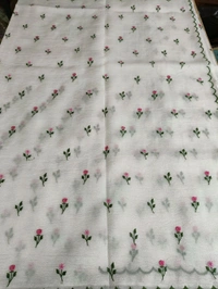 Candy Crush With Embroidery  - White