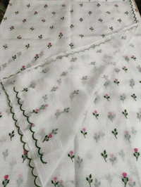 Candy Crush With Embroidery  - White