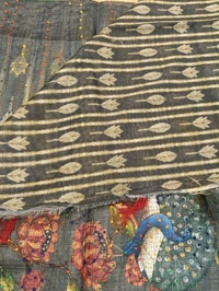 Benaras Kora -Lotus Designing - Gray 1