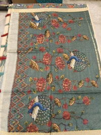 Benaras Kora -Lotus Designing - Teal 2