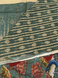 Benaras Kora -Lotus Designing - Teal 2