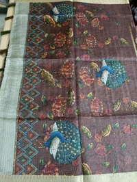 Benaras Kora -Lotus Designing - Brown 4