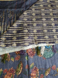 Benaras Kora -Lotus Designing - Fuchsia Blue 5