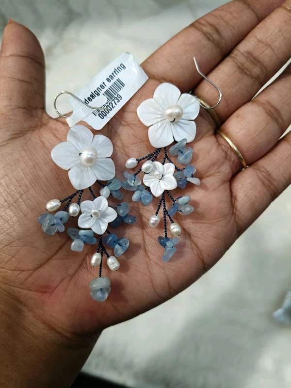 Designer Earrings  - blue