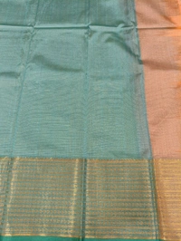 Pure Handloom Mangalagiri Pattu - Peach