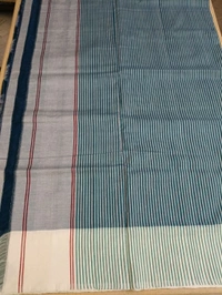 Pure Mercirised Pochampalli Cotton - Pine Green 3