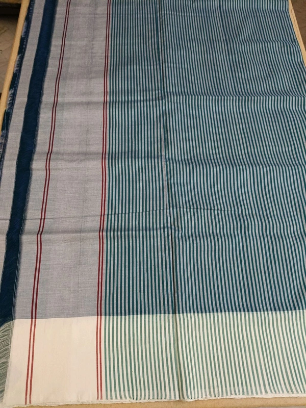Pure Mercirised Pochampalli Cotton - Pine Green 3