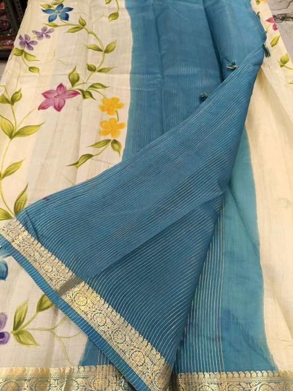 Chiniya Handpainted - sky blue