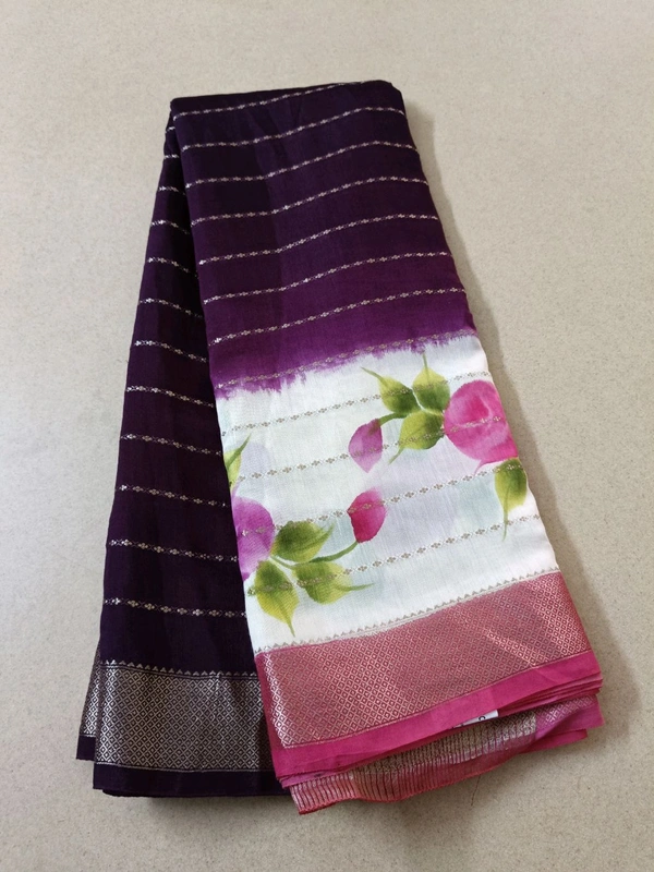 Soft Chiniya Handprint - Purple 17