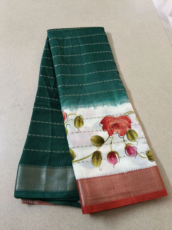Soft Chiniya Handprint - green 12