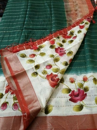 Soft Chiniya Handprint - green 12