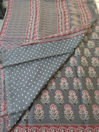 Pure Jaipure Mul Mul Cotton - Gray 1