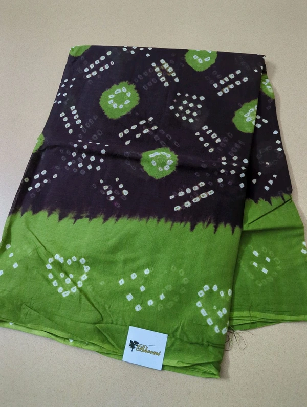 Pure Jaipure Cotton Bandhni  - Morocco Brown