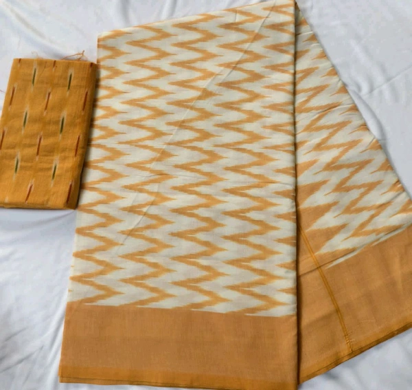 Mercirised Ikkat Cotton - Yellow
