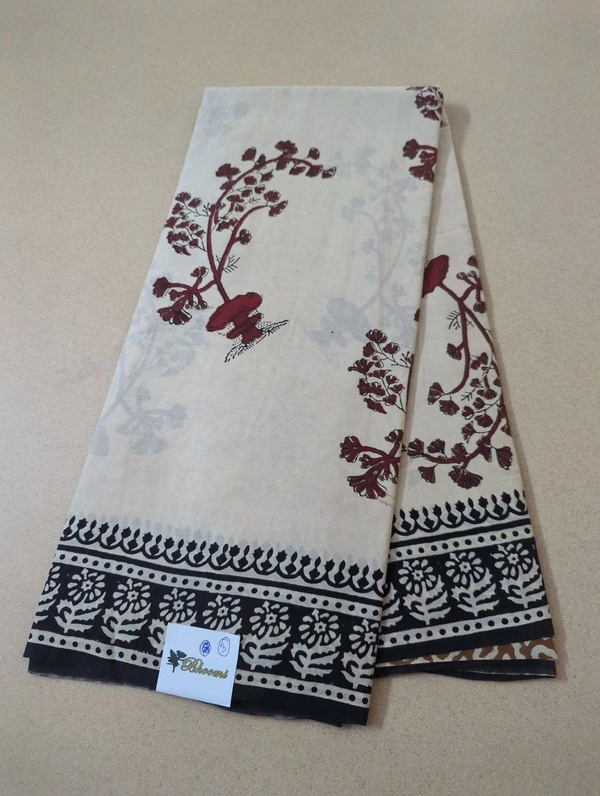 Pure Jaipure Cotton Hand Bagru Print - Black 3