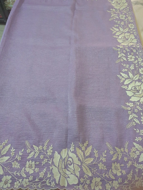 Pure Candy Crush Embroidery  - Electric Violet