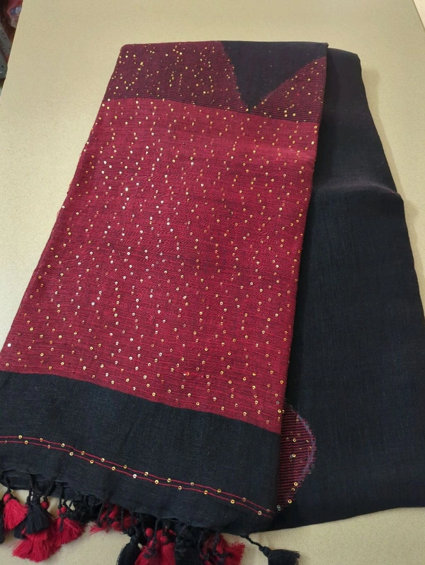Pure Handloom Lenin - Black