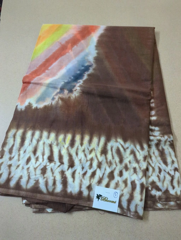 Pure Cotton Bhandhej Rainbow - White 2