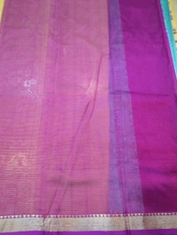 Pure Handloom Mangalagiri Pattu - sky blue