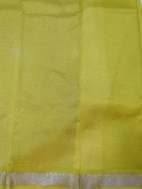 Pure Handloom Mangalagiri Pattu - Cream