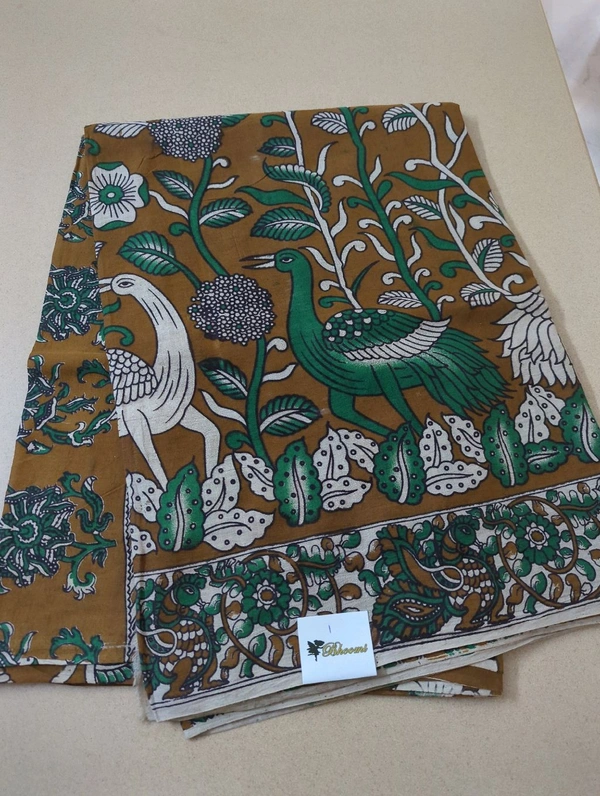 Pure Kalamkari Cotton  - Brown 1