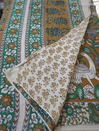 Pure Kalamkari Cotton  - Brown 1