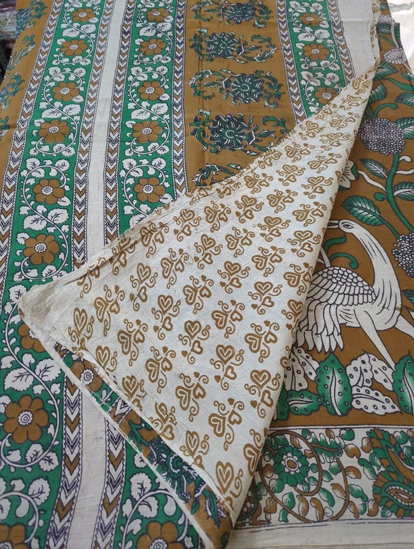 Pure Kalamkari Cotton  - Brown 1