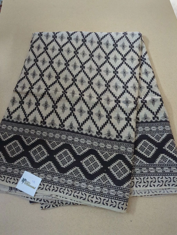 Pure Kalamkari Cotton  - Black 4